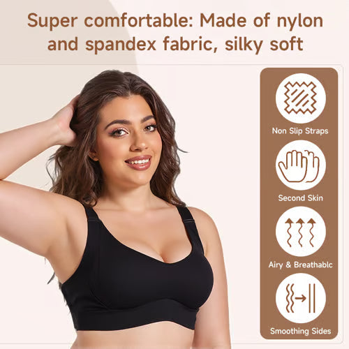 🏆Last Day Buy 1 Get 3 Packs🔥Super Firming Wire-Free Full Cup Bra All-Day Comfort No More Sagging (3-Pack Value Set)