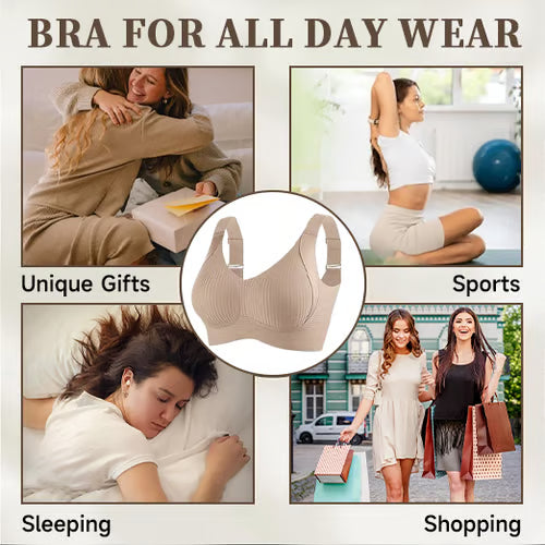 🏆Last Day Buy 1 Get 3 Packs🔥Super Firming Wire-Free Full Cup Bra All-Day Comfort No More Sagging (3-Pack Value Set)