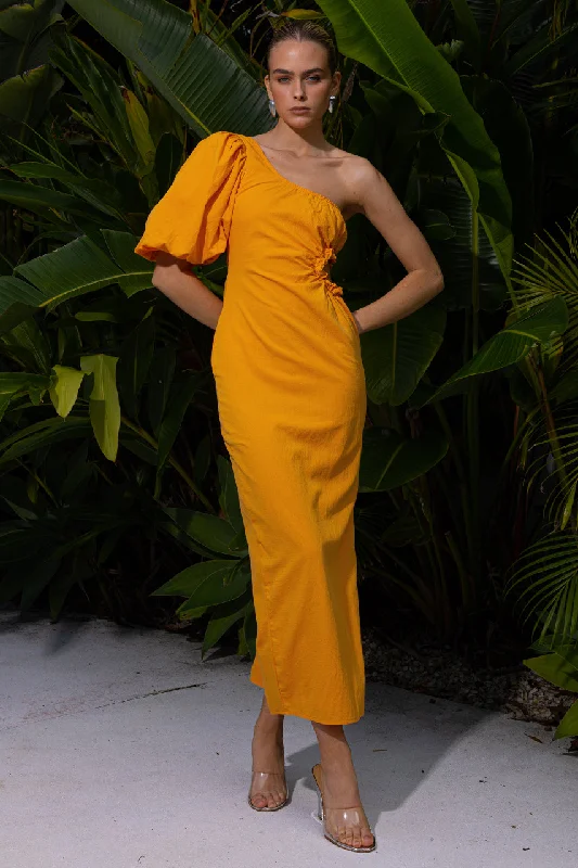 Dessert Matching SIDONIE MIDI DRESS - MANGO