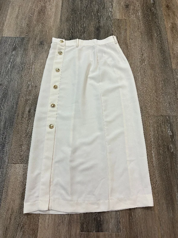 Body Design Skirt Midi By Zara In White, Size: S