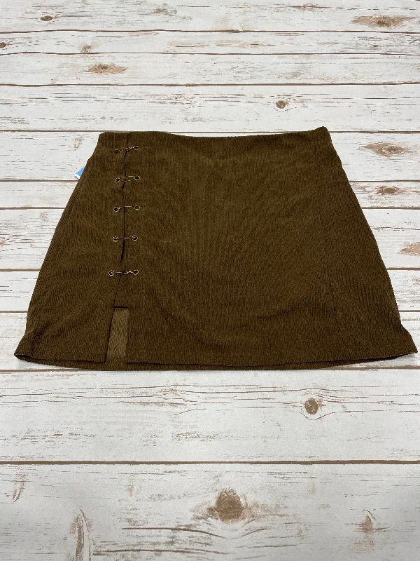 Comfortable Design Skirt Mini & Short By Cme In Brown, Size: Xl
