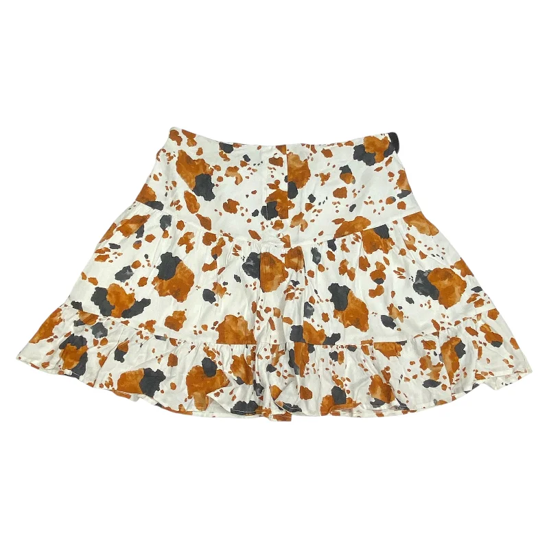 French Retro Skirt Mini & Short By Cato In White, Size: L