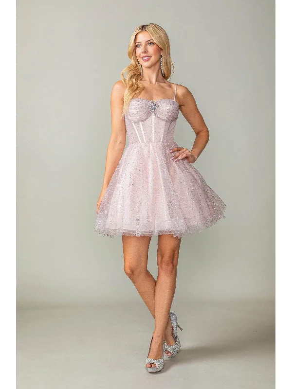 Lazy Style Dancing Queen 3389 - Sparkly Tulle Cocktail Dress