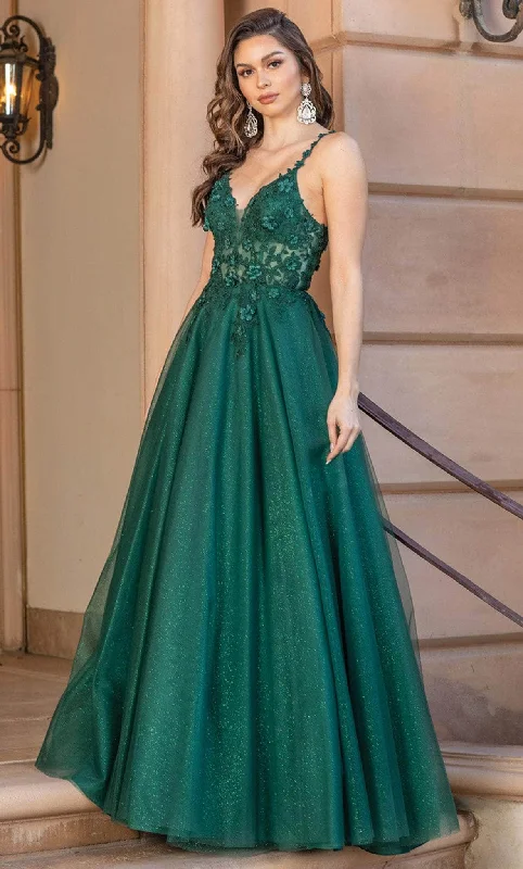End Of The Year Dancing Queen 4328 - Embroidery-Detailed A-line Gown