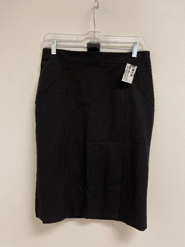 Skirt Midi By Banana Republic In Black, Size: 4