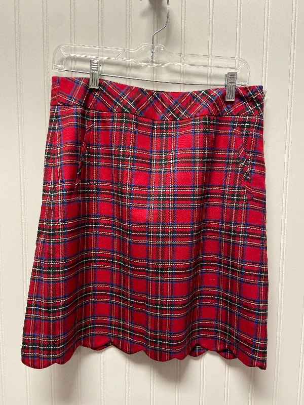 Skirt Midi By Talbots In Plaid Pattern, Size: 6