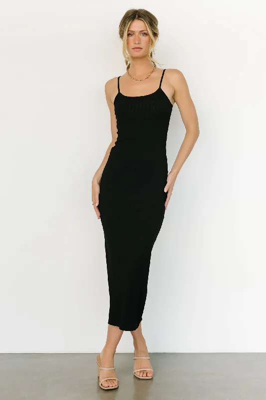 Classic Series Ramsey Bodycon Tank Dress | Black
