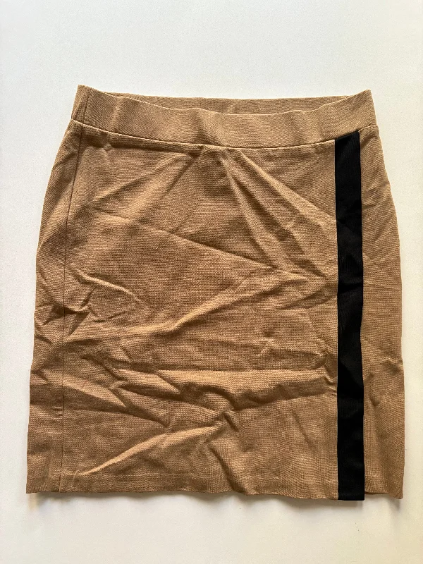 Skirt Midi By J. Jill In Tan, Size: 4