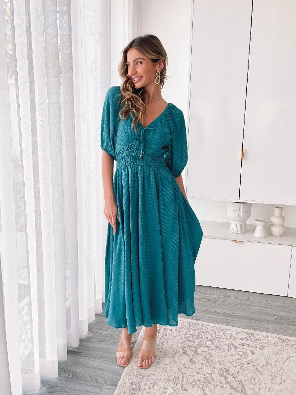 Bottom And Versatile Marvey Dress - Teal