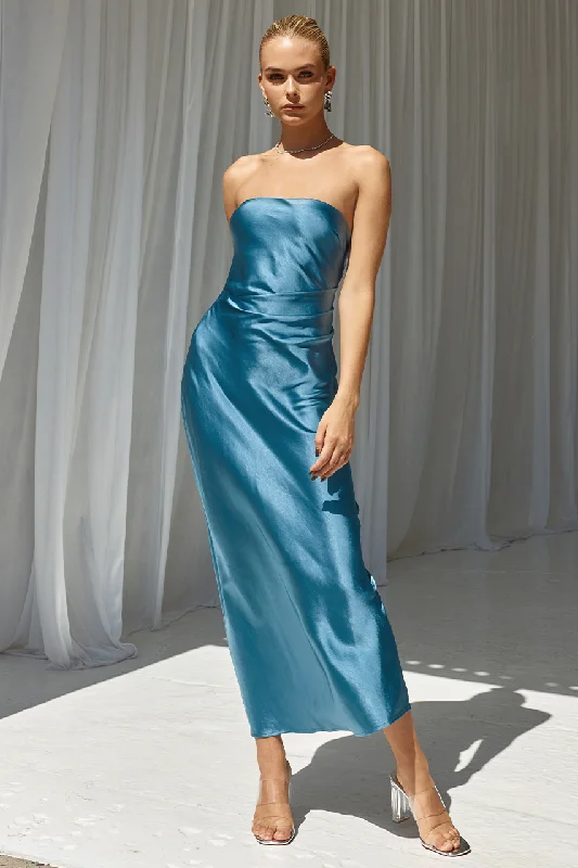 Elegant Style KRISTINE DRESS - STEEL