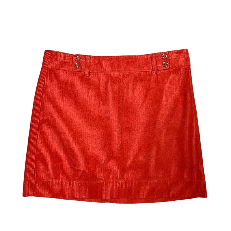 Skirt Mini & Short By Loft In Orange, Size: 8