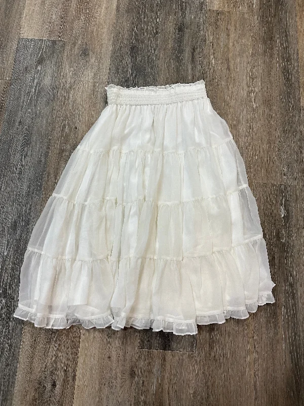 Bright Colors Skirt Midi By Rachel Parcell In White, Size: Xs