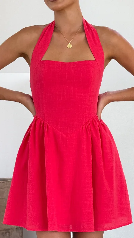 Light And Breathable Peyton Mini Dress - Red