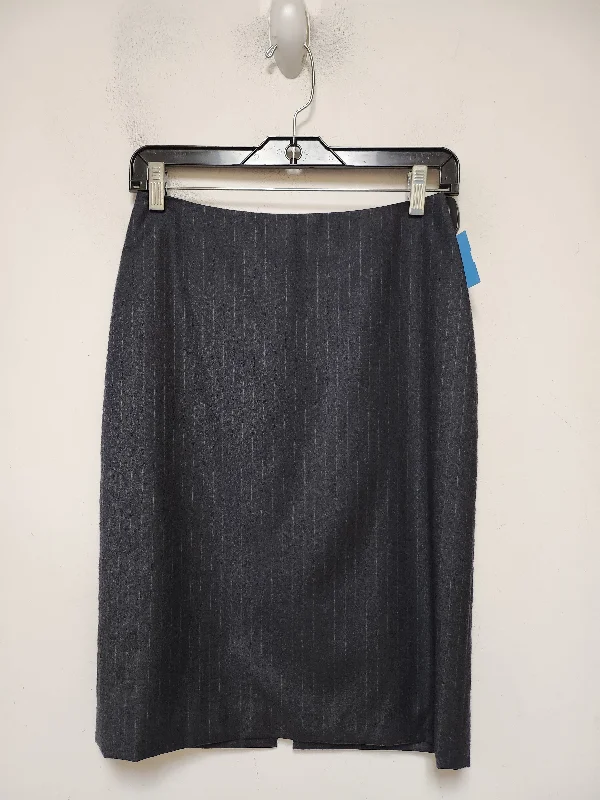 High-end Fabrics Skirt Luxury Designer By Giorgio Armani In Black & Blue, Size: 4