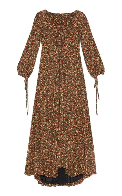 Casual And Comfortable Liberty-print Crepe Maxi Dress
