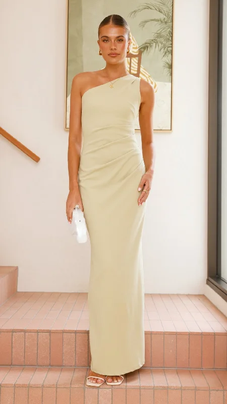 British Fashion Cataleya Maxi Dress - Sage
