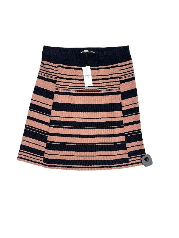 Sweet Girl Skirt Midi By Loft In Striped Pattern, Size: Xs