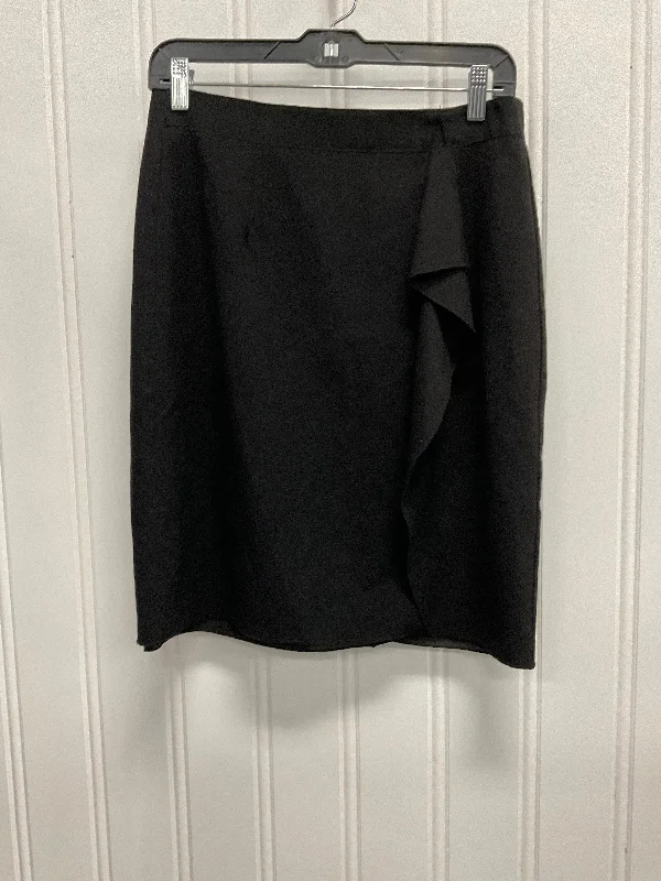 Simple Style Skirt Midi By New York And Co In Black, Size: 8