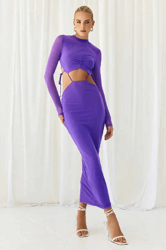 Cute Style VILLA MIDI DRESS - PURPLE