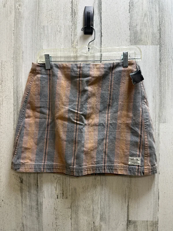 Simple And Comfortable Orange Skirt Midi Bdg, Size M