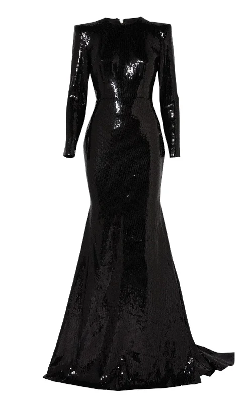College Style Sequinned Lane Gown