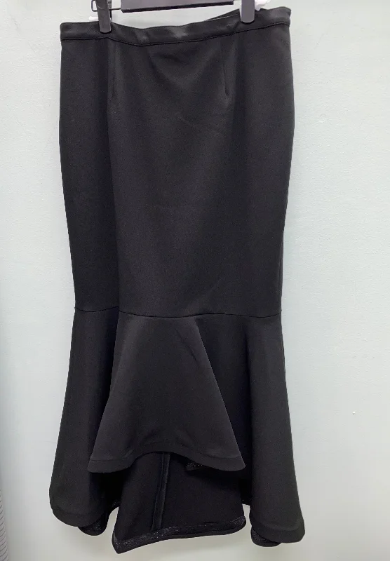 High-quality Fabrics Alberto Macalli fancy skirt Size 12 black