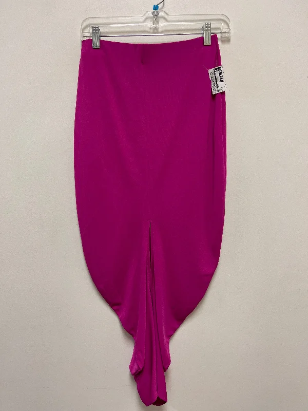 Elegant And Simple Skirt Maxi By Zara In Pink, Size: 4