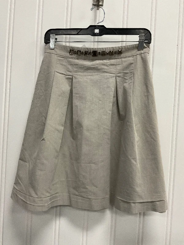 High-quality Fabrics Skirt Mini & Short By Antonio Melani In Beige, Size: 8