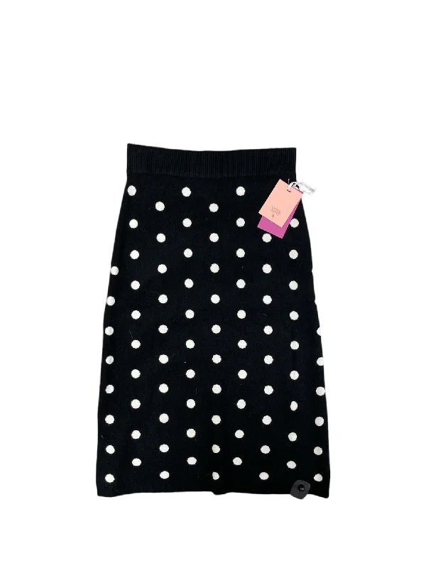 Simple Solid Color Skirt Maxi By Target-designer In Black & White, Size: M