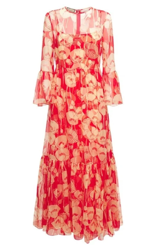 Girl Style Poppy Silk Organza Maxi Dress