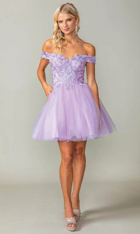 Design Perception Dancing Queen 3373 - Tulle Embroidered Cocktail Dress