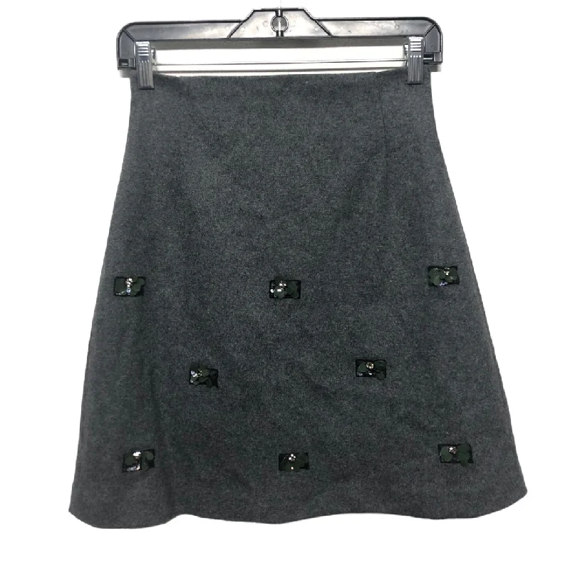 Lazy Style Skirt Designer By Max Mara In Grey, Size: Xs