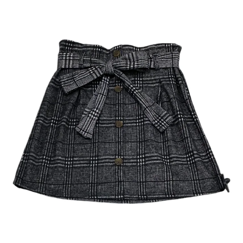 Warm And Comfortable Skirt Midi By Potters Pot In Plaid Pattern, Size: M