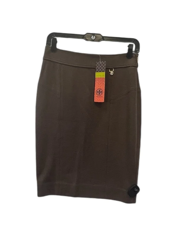 Casual Street Skirt Designer By Tory Burch In Brown, Size: Xs