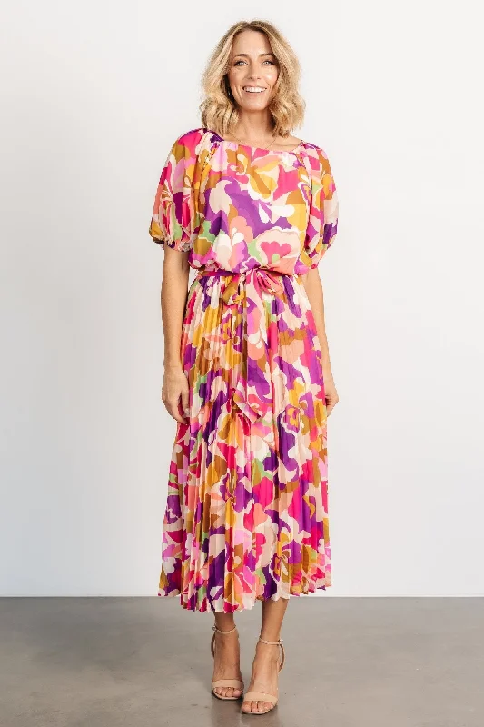 Nightclub Style Maven Midi Dress | Multi Print