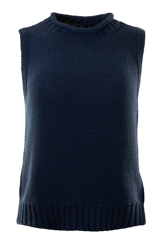 Comfortable And Casual Michael Stars Estelle Sweater Vest in Nocturnal