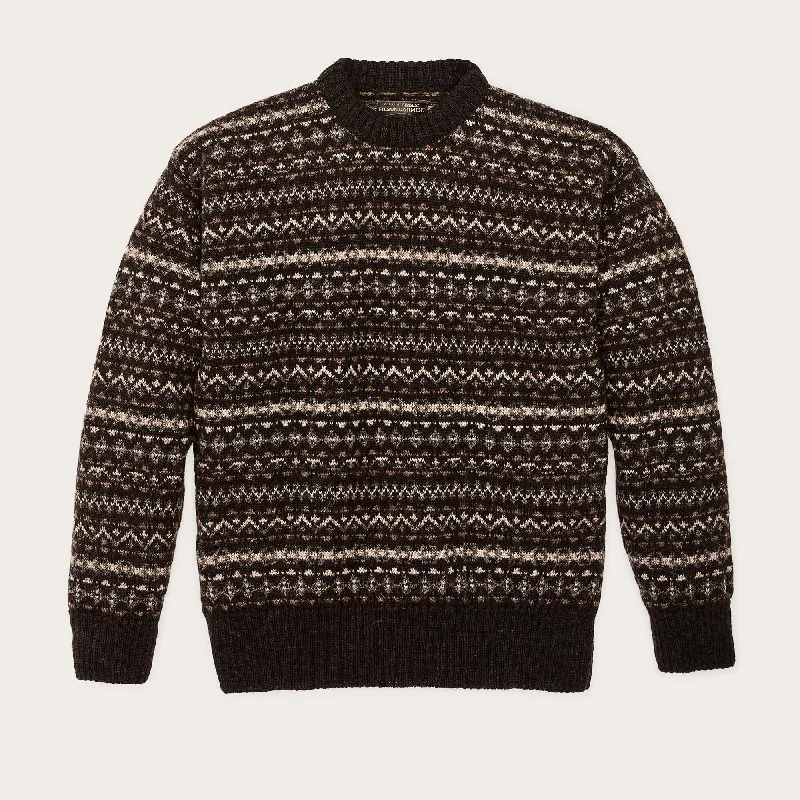 Romantic And Fresh FAIRISLE CREWNECK SWEATER