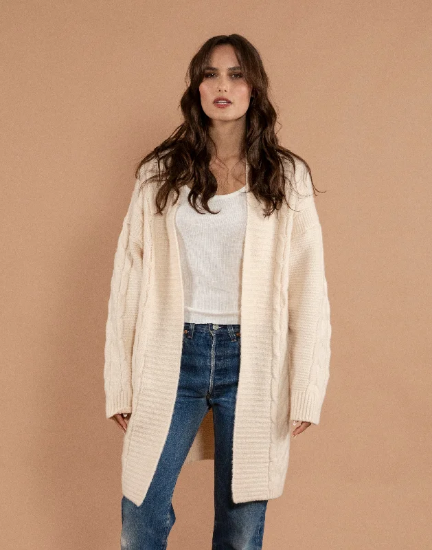 Street Charm Sonia Long Open Cardigan
