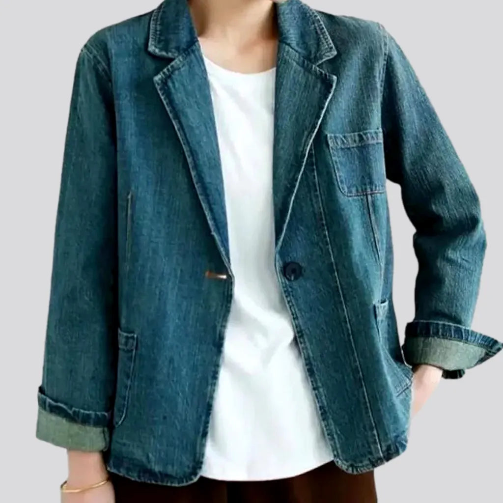 Outdoor Trend Fashion women's denim blazer