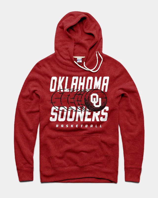 Elegant Temperament Oklahoma Trailing Basketball Cardinal Hoodie