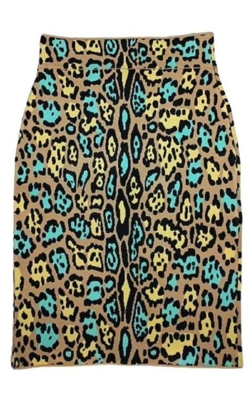 Elegant And Simple Lucine Leopard Print Pencil Skirt