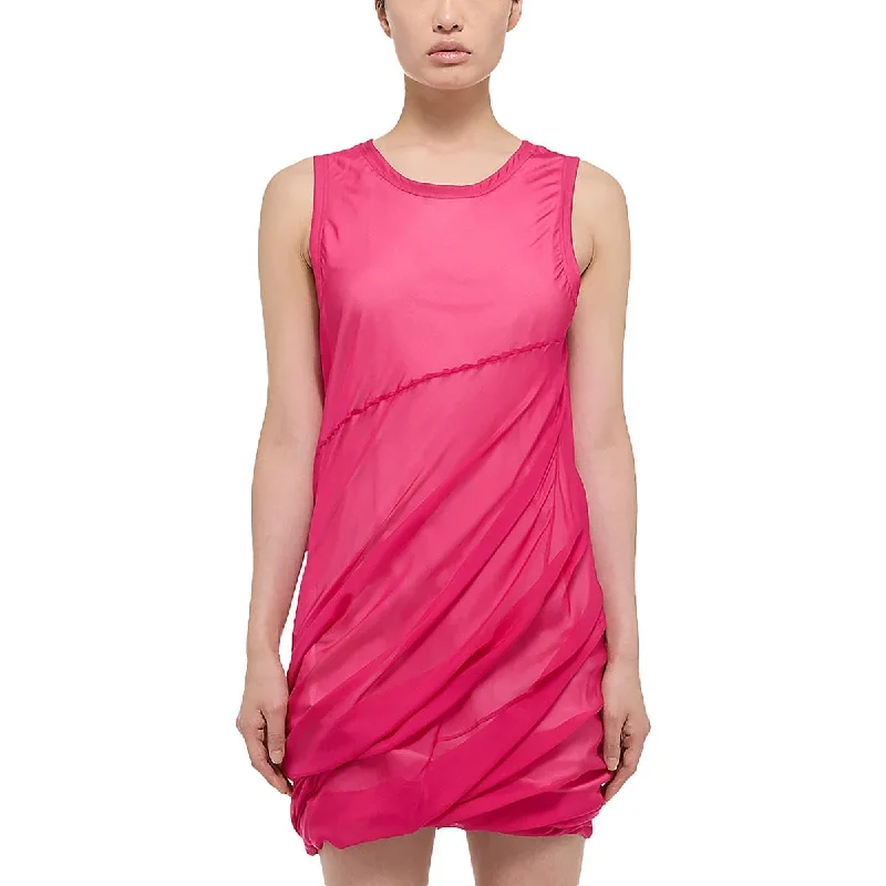 Simple And Comfortable Helmut Lang Womens Gathered Above Knee Mini Dress