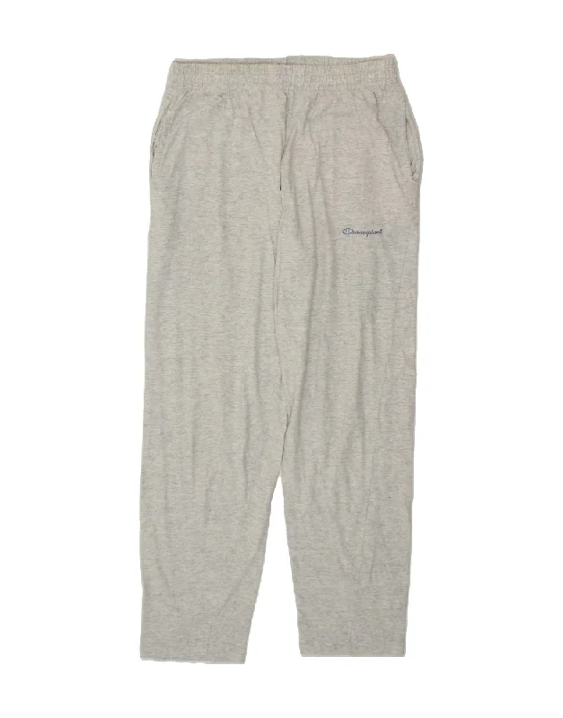 Elegant And Casual CHAMPION Womens Tracksuit Trousers UK 14 Medium  Grey Cotton