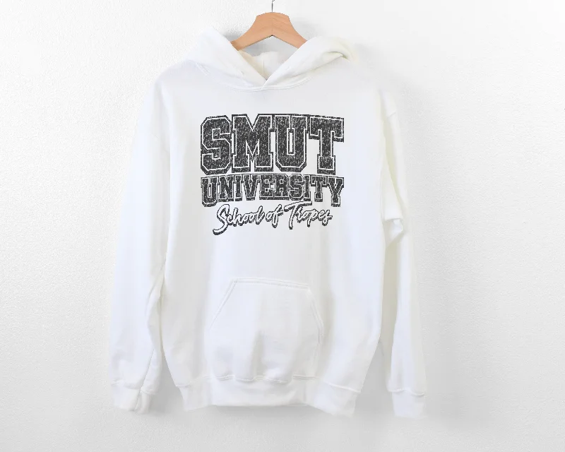Simple Solid Color smut university hoodie