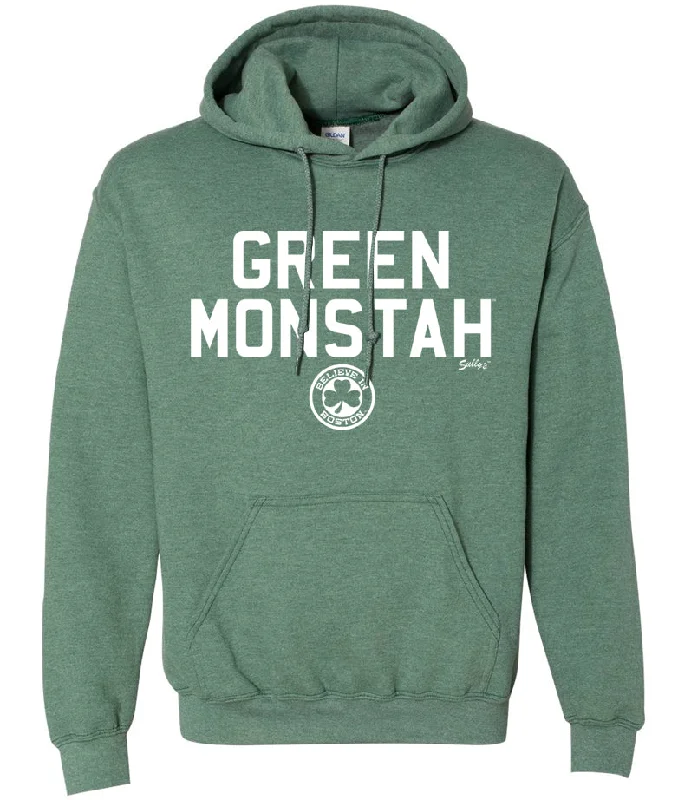Elegant And Simple Green Monstah -  Hooded Sweatshirt