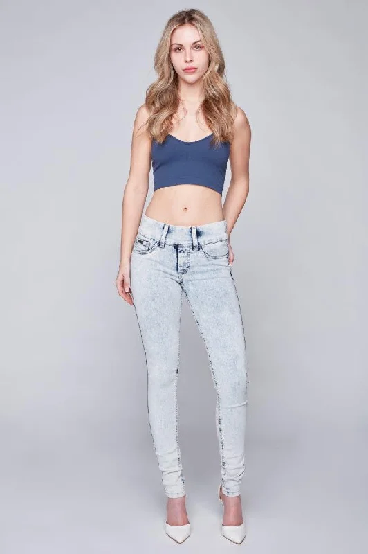 OLIVIA - Pull-On Jeggings - Light Bleach