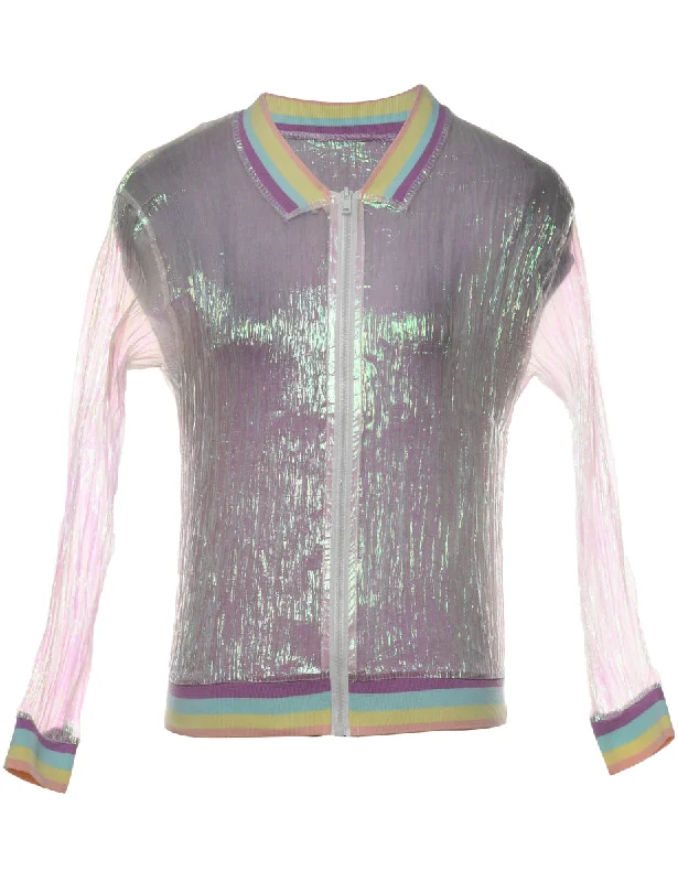 Fashion Elements Sheer Effect Evening Jacket - S