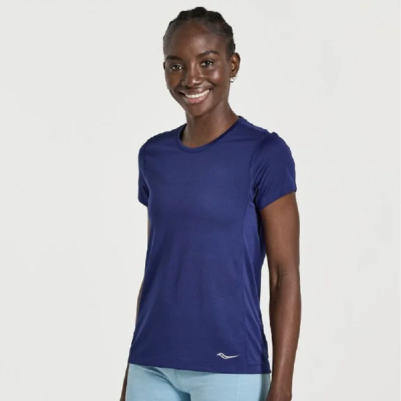 Slim Fit Saucony Women's Re-Imagined Stopwatch Short Sleeve