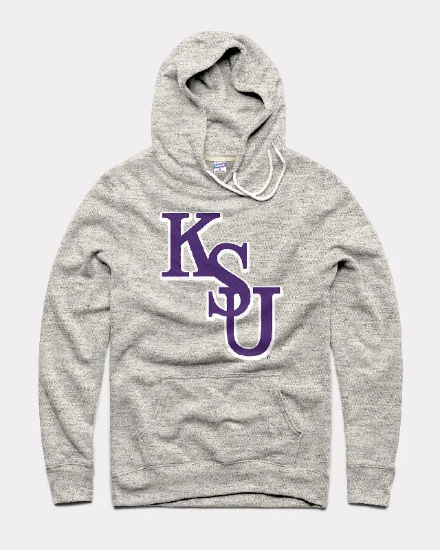 Sports Design KSU Monogram Athletic Grey Hoodie