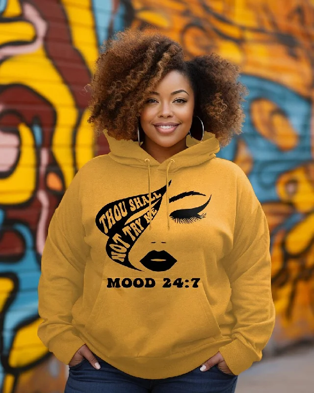 Customized Version Thou Shalt Not Try Me Long-sleeved Hoodie